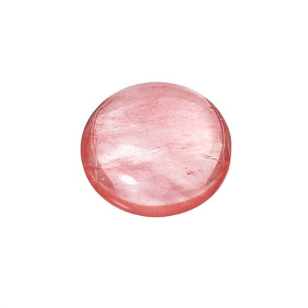 Margele pietre semipretioase cuart cherry cabochon rotund 14mm