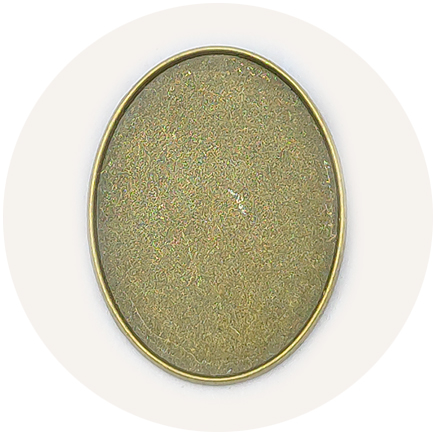 Cadru brosa bronz 42x32mm cabochon oval 40x30mm