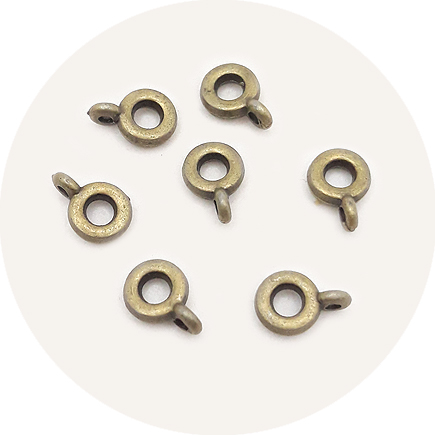 Agatatoare charm bronz 3x11mm (10buc)