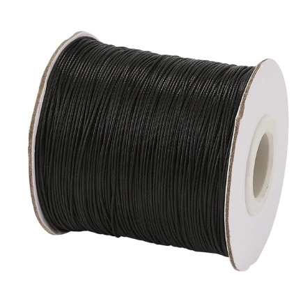 Ata cerata fir nylon lucios grosime 0.5mm negru rola 150m