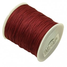 Snur nylon 0,8mm interior guta rigida rola 100m bordeaux