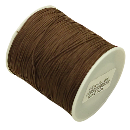 Snur nylon 0,8mm interior guta rigida rola 100m maro