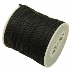 Snur nylon 0,8mm interior guta rigida rola 100m negru