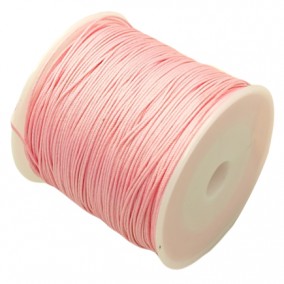 Snur nylon 0,8mm interior guta rigida rola 100m roz deschis