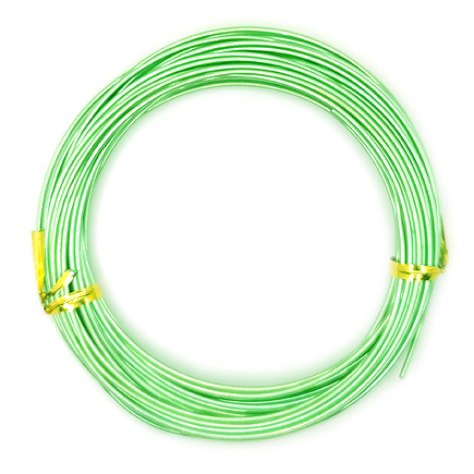 Sarma modelaj aluminiu 10m gros 1.5mm verde crud