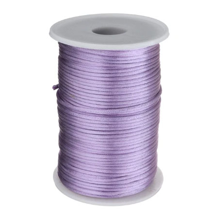 Snur satin lavanda rotund 3mm rola 80m