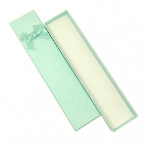 Cutie cadou bratara turcoaz funda organza 20x4,5x2,5cm