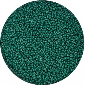 Margele nisip 2mm verde imperial opac