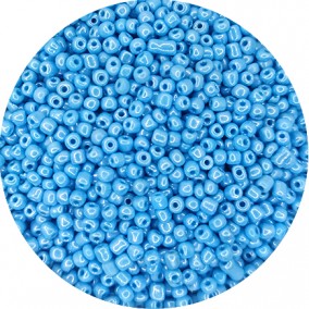 Margele nisip 4mm bleu perlat