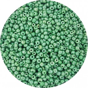 Margele nisip 4mm verde fistic perlat