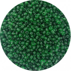 Margele nisip 4mm verde menta transparent