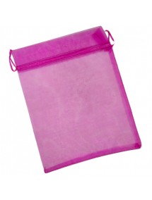 Saculeti organza fucsia 25x20cm