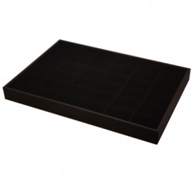 Tava catifea neagra expunere brose 36 compartimente 35x24x3cm