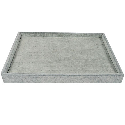 Tava catifea gri 100 inele 35x24x3cm