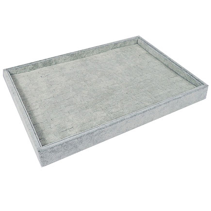 Tava catifea gri 100 inele 35x24x3cm