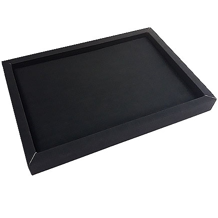 Tava satin negru prezentare bijuterii 22x15x2cm