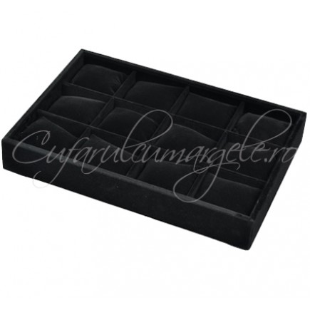 Tava velur negru 12 perne detasabile bratari 35x24 cm