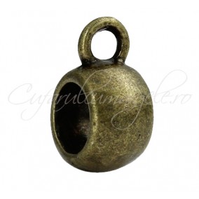 Agatatoare charm bronz 10x5mm 10buc