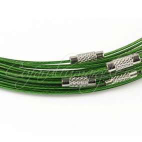 Baza siliconata colier verde 45 cm