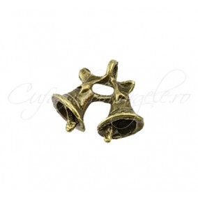 Charm bronz clopotei 15x16 mm