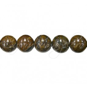 Margele bronzit sferic lucios 8 mm