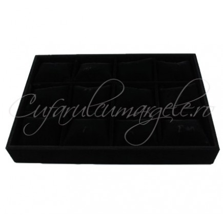 Tava velur negru 12 perne detasabile bratari 35x24 cm